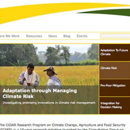 Climate Change, Agriculture and Food Security (CCAFS)