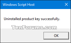 Remove product key
