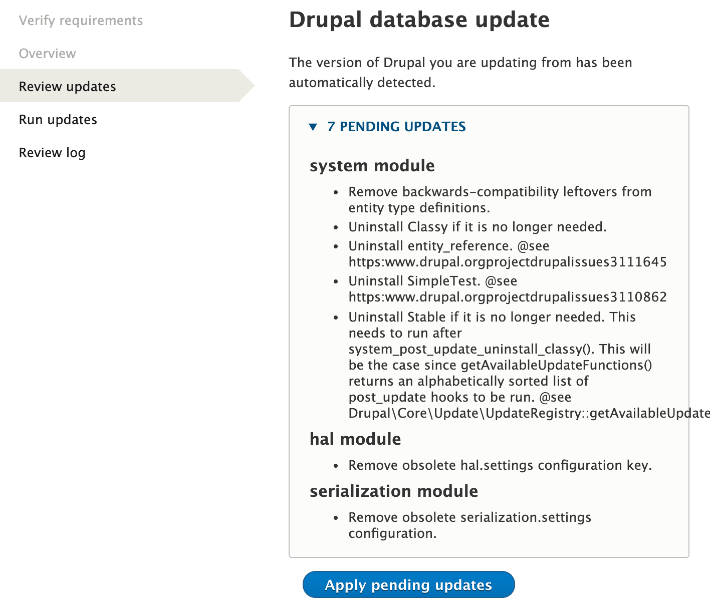 Drupal 9 upgrade issues fixed