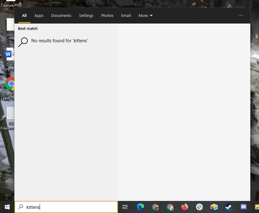 Windows search box without Bing