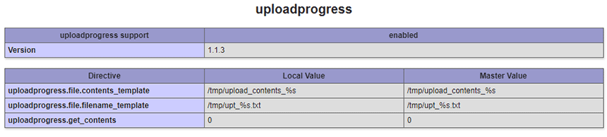 WAMP - uploadprogress